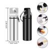 2 Pack Small Pocket Pill Box Keychain, Portable Mini Aluminium Alloy Pill Organizer Case Container for Purse, Waterproof Metal Pill Holder Medicine Bottle for Outdoor Camping Travel (Black & White) view 2