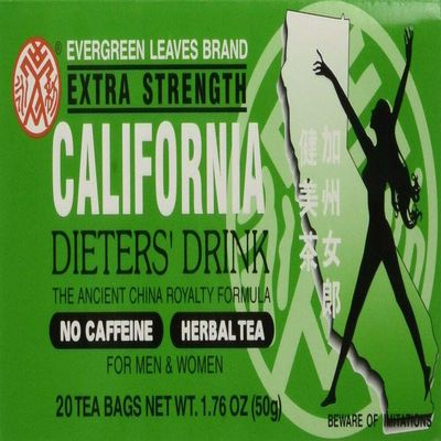 Alivio Vital California Tea - Dieters Drink - 20 Bags - 6pk