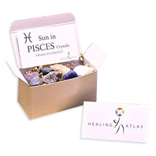 Pisces Sun Gemstone Set - 9 Stones for Intuition, Grounding, and Emotional Balance | Healing Crystals Kit