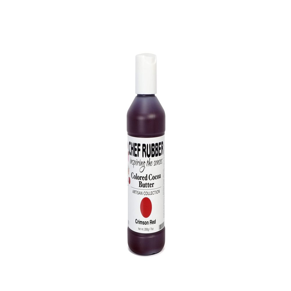 Chef Rubber Crimson Red Colored Cocoa Butter