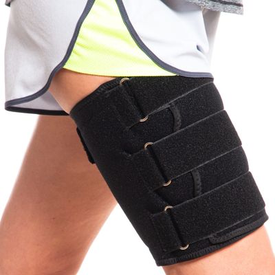 Sport Emblema Hamstring Compression Sleeve Recovery Support Non-Slip Groin Wrap for Adductor, Quad Strain, Pulled Hamstring - Thigh Brace for Men and Women