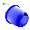 Buckets ECO-Plastic, 3 Pack Made in U.S.A. Ergonomic Bottom and handling 2,3 Gallon. Blue Color. view 3
