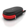 AGOZ Asthma Inhaler Medicine Travel Case Pouch Cover, Inhaler Holder with Zipper Closure and Wrist Strap (Black/Red) view 1
