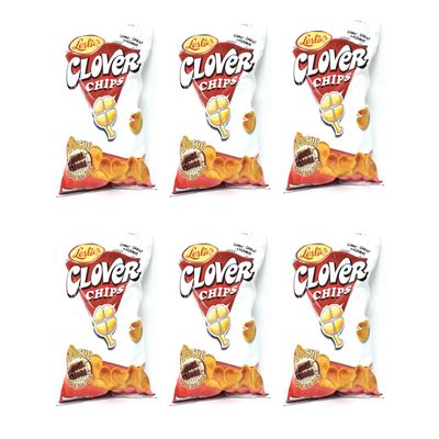 Leslies Clover Chips Barbecue Flavored Corn Snack 145g, 6 Pack
