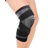 Knee Brace Support for Men Women Knee Compression Sleeve Non-Slip for Running, Hiking, Soccer, Basketball for Meniscus Tear Arthritis ACL Single Wrap (L(15.7''-17.7''),Single Grey) view 3