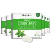 HERBION Naturals Cough Drops, Sugar-Free with Stevia, Dietary Supplement, Soothes Cough, for Adults & Children Over 6 Years, 18 Drops Each, 108 Count, Mint, Pack of 6 view 1