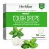 HERBION Naturals Cough Drops, Sugar-Free with Stevia, Dietary Supplement, Soothes Cough, for Adults & Children Over 6 Years, 18 Drops Each, 108 Count, Mint, Pack of 6 view 2