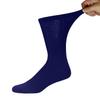 12 Pairs of Cotton Diabetic Neuropathy Crew Socks (10-13, Fits Mens shoe size 9-12, Navy) view 3