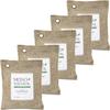 Moso Natural Air Purifying Bag 200g (5 Pack) A Scent Free Odor Eliminator for Cars, Closets, Bathrooms, Pet Areas. Premium Moso Bamboo Charcoal Odor Absorber (Natural Beige) view 1