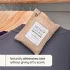 Moso Natural Air Purifying Bag 200g (5 Pack) A Scent Free Odor Eliminator for Cars, Closets, Bathrooms, Pet Areas. Premium Moso Bamboo Charcoal Odor Absorber (Natural Beige) view 2