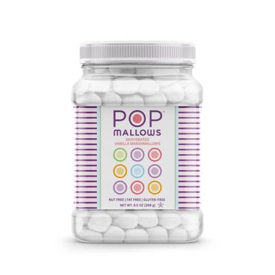 Only Kosher Candy Dehydrated Marshmallows Vanilla Flavors, Gluten Free, Nut Free & Fat Free, Kosher Certified White Pop Mallows in Jar, Perfect for Topping & Baking (Small)