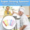 Extra Sturdy, BPA Free 100ct Plastic Tasting Spoons. Disposable Mini Tasters for Small Sampling or Individual Portions of Ice Cream, Sauces and Appetizers. Great for Food Trucks, Parties and Events. view 2