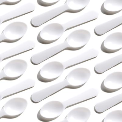 Extra Sturdy, BPA Free 200ct Plastic Tasting Spoons. Disposable Mini Tasters for Small Sampling or Individual Portions of Ice Cream, Sauces and Appetizers. Great for Food Trucks, Parties and Events.