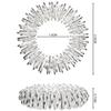 Blulu 30 Pieces Spiky Sensory Finger Rings, Spiky Finger Ring Acupressure Ring Set for Teens, Adults, Silent Stress Reducer and Massager (Black, Green, Silver) view 2