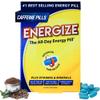 Energize Caffeine Pills - Fast Acting Energy Pill - Healthy Focus Brain Supplement - Improved Performance, Alertness, and Clarity - All Day Energy, No Jitters, No Crash - 28 Time Released Tablets view 1