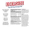 Energize Caffeine Pills - Fast Acting Energy Pill - Healthy Focus Brain Supplement - Improved Performance, Alertness, and Clarity - All Day Energy, No Jitters, No Crash - 28 Time Released Tablets view 2