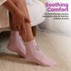 ZOMAPLE Cold Therapy Socks + Gel Packs, Lavender, Medium  Soothe Burning Feet & Reduce Swelling  Hot/Cold Use, Touch Fasteners & Comes with 2 Large & 2 Small Gel Packs  Versatile Foot Ice Pack Wrap view 2