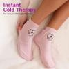 ZOMAPLE Cold Therapy Socks + Gel Packs, Lavender, Medium  Soothe Burning Feet & Reduce Swelling  Hot/Cold Use, Touch Fasteners & Comes with 2 Large & 2 Small Gel Packs  Versatile Foot Ice Pack Wrap view 3
