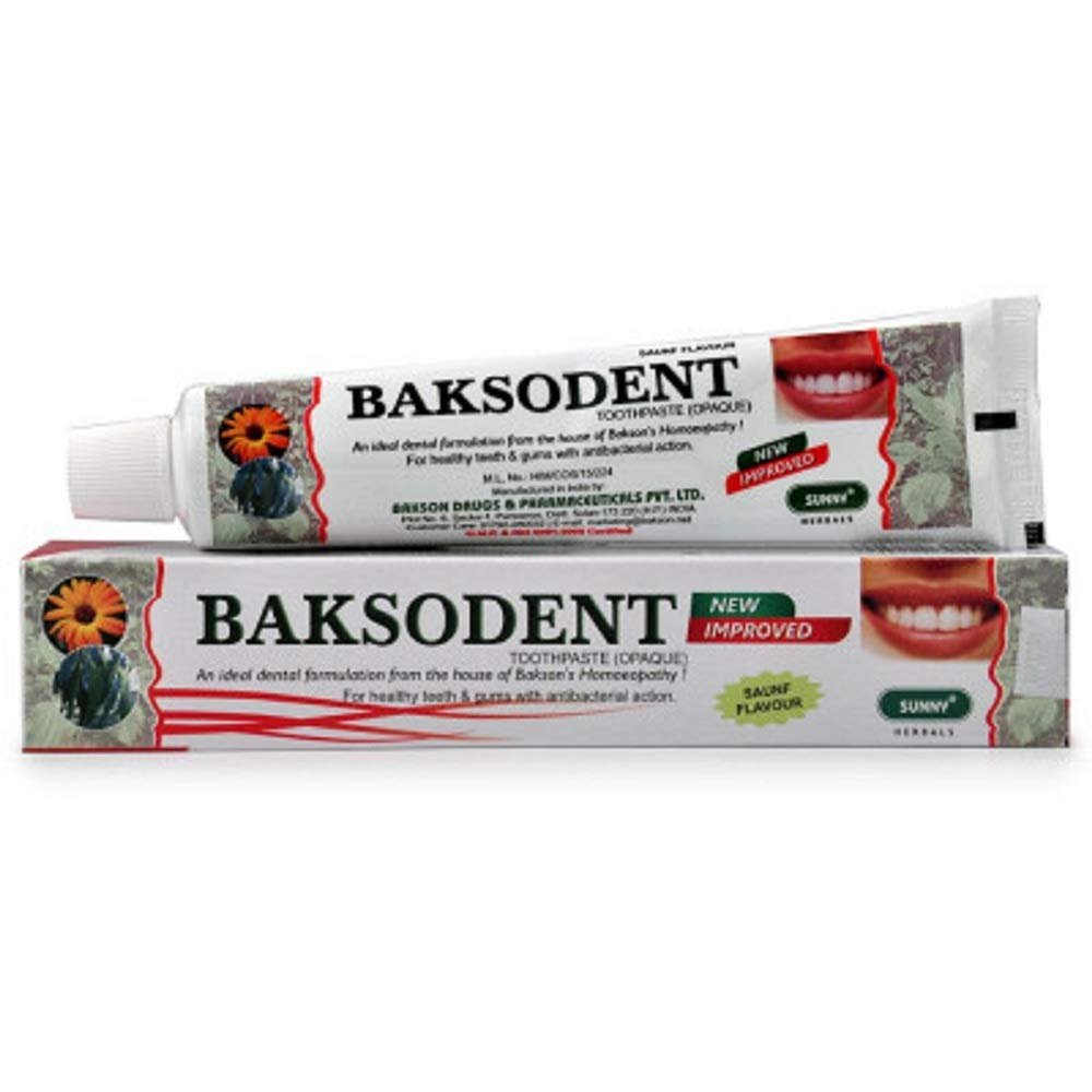 Bakson Homeopathy Baksodent Toothpaste (Saunf Flavour) (100g)