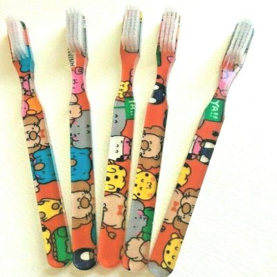 5-PACK Vintage NEW Cartoon Animal Designer Toothbrush By Alan Stuart of New York
