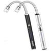 TOMOLO 2 Pack Electric Candle Lighter USB Rechargeable Flameless Windproof Arc Lighter with Flexible Neck, Safety Switch for Candle, Grill, BBQ, Camping & Kitchen (Black&Silver) view 1