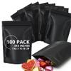 COLSEN Smell Proof Resealable Bags - Matte Black Mylar Bag 3x4 Inches (1oz) Strong Zipper Seal Pouch for Food Storage, Candy, Snacks, Jewelry, Pills, Party Favors Packaging (100pack) view 1