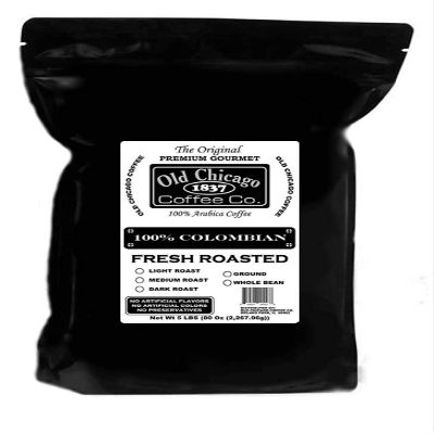100% Colombian Coffee, 5 LB Bag, Medium Roast