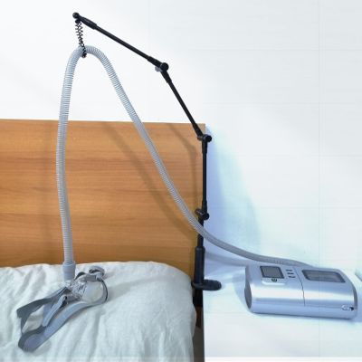 WAHAH Foldable Aluminum CPAP Hose Holder & Accessories - Versatile, Adjustable & Secure. Avoid Tangling of CPAP Hoses, CPAP Accessories