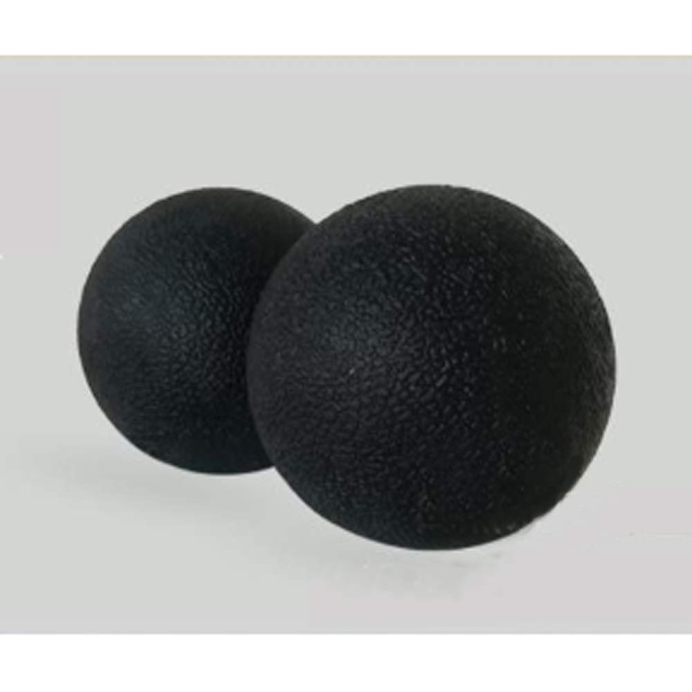 EliteShine Double Lacrosse Massage Ball for Myofascial Trigger Point Release & Deep Tissue Massagefor Physical Therapy, Muscle Relaxer, Acupoint Massage (Material: TPE, Black)