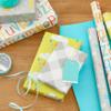 Hallmark Baby Shower Wrapping Paper Rolls - Pastel Gift Wrap Paper - Gender Neutral Clouds, ABCs, Bottles, Polka Dots, Blue, Gray Gingham (Set of 3 Rolls: 75 sq. ft. ttl.) view 2