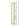 Hallmark Baby Shower Wrapping Paper Rolls - Pastel Gift Wrap Paper - Gender Neutral Clouds, ABCs, Bottles, Polka Dots, Blue, Gray Gingham (Set of 3 Rolls: 75 sq. ft. ttl.) view 3