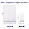 200 Disposable Hand Towels Soft and Absorbent Linen Feel Dinner Napkin Durable Decorative Bathroom Hand Napkins Good for Kitchen, Parties, Weddings, Dinners or Events White and Silver view 2