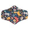 5 Cloth Menstrual Pads 1 Wet Bag M Panty Liners Reusable Washable (Frog Owl Fox, M Panty Liners) view 2