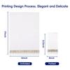 200 Disposable Hand Towels Soft and Absorbent Linen Feel Dinner Napkin Durable Decorative Bathroom Hand Napkins Good for Kitchen, Thanksgiving, Parties, Weddings, Dinners or Events White and Gold view 2