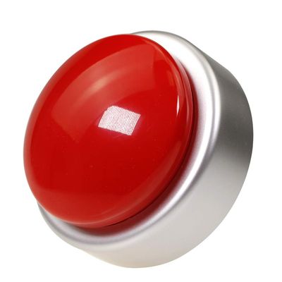 Large Talking Clock for Visually impaired- Telling Time, Date and Week of Day, Perfect for The Blind, Elderly or Visually impaired-(RED+Silver)