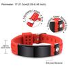 MOWOM Medical Bracelet Custom Engraved Silicone Adjustable Sport ID Identification Alert Stainless Steel - Bundle with Emergency Card, Holder (Red, Type 1 Diabetes) view 2
