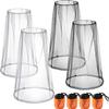 HESTYA 4 Pack Mosquito Net Face Mesh Protecting Net for Outdoor Hiking Camping Climbing Mosquito Fly Insects Preventing(Black, Gray) view 1