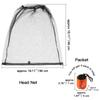 HESTYA 4 Pack Mosquito Net Face Mesh Protecting Net for Outdoor Hiking Camping Climbing Mosquito Fly Insects Preventing(Black, Gray) view 2