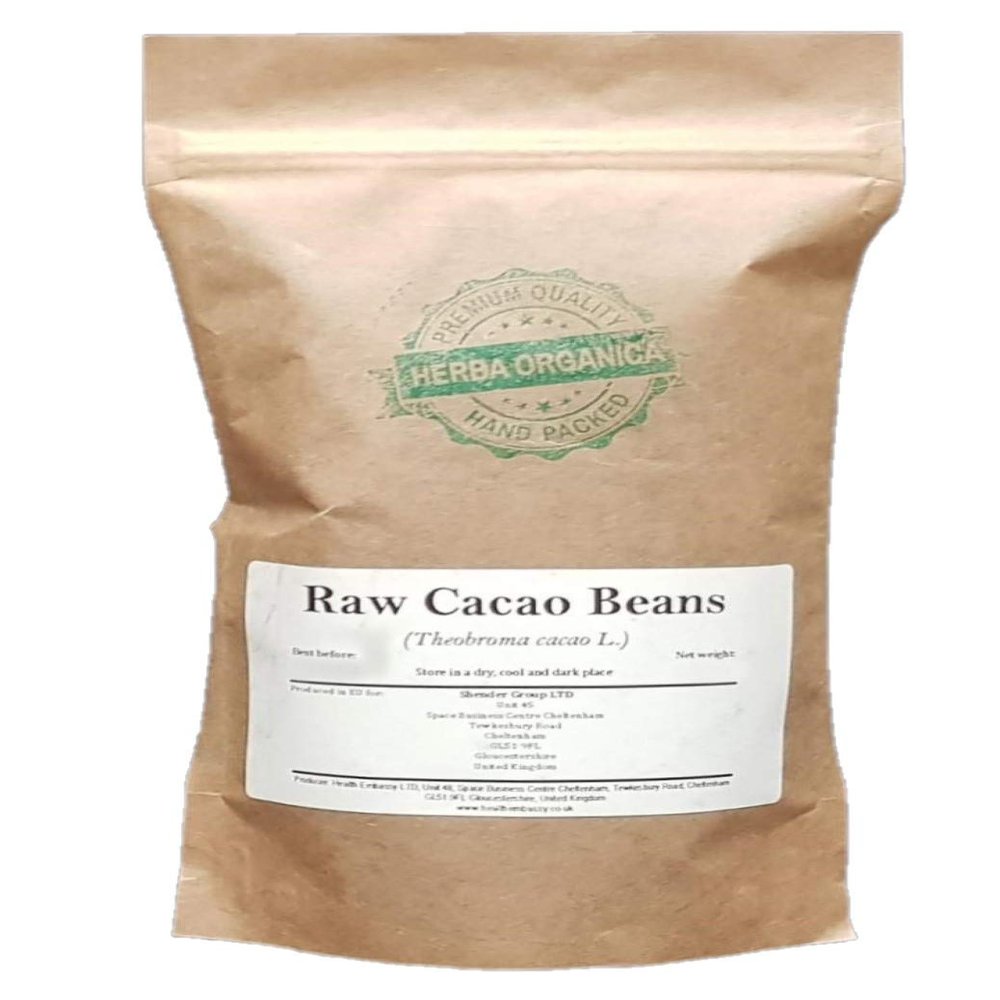 Herba Organica - Raw Cacao Beans - Theobroma cacao L - Cocoa (225g)