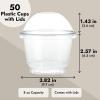 Juvale Plastic Cups with Lids - 8 oz, Clear, 50 Pack - Dessert Containers with Lids & Ice Cream Containers for Parfaits & Sundaes - Clear Plastic Sundae Cups view 4