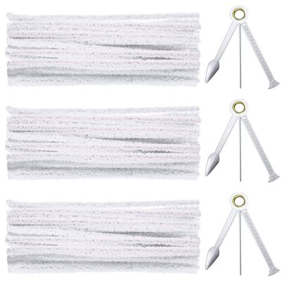 Sunshane Pipe Cleaners Tool Set Include 3 Packs 3 in 1 Pipe Tamper Reamer Tool and 150 Count Hard Bristle Pipe Cleaners