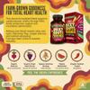 Hippie Farms Beet Root Capsules - Circulation, Heart-Healthy Energy - w Grape Seed Extract & Ginseng 60 Count Vegan view 2