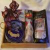Gift Basket - Beautiful handmade scroll design tea tray filled with Luxury Teas view 2