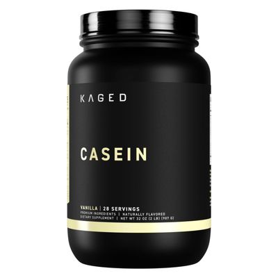 Kaged Premium Casein Protein Powder | Vanilla | Micellar Casein | Banned-Substance Free Supplement, Build Muscle, Recover Faster | Kasein | 28 Servings