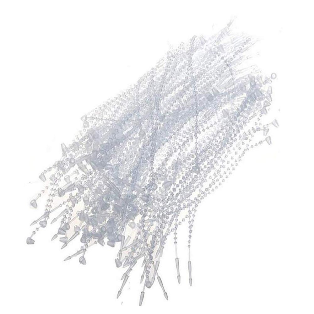 1000 PCS Pin Adjustable Security Beaded Loop Tie Plastic Paper Prices Tag Fasteners Loop Tie Security Cable Fasteners for Paper Prices Tag (Clear, Length 5 Inch)