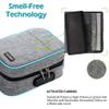 OZCHIN Large Smell Proof Bag with Combination Lock Odor Proof Lock Box Travel Storage Case Activated Charcoal Bag Great Christmas Gift (Grey) view 3