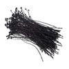 1000 PCS Pin Adjustable Security Beaded Loop Tie Plastic Paper Prices Tag Fasteners Loop Tie Security Cable Fasteners for Paper Prices Tag (Black, Length 7 Inch) view 1