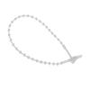1000 PCS Pin Adjustable Security Beaded Loop Tie Plastic Paper Prices Tag Fasteners Loop Tie Security Cable Fasteners for Paper Prices Tag (Clear, Length 9 Inch) view 2