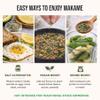 Wakame Seaweed Flakes - Organic Young Baby Seaweed Grown in North Atlantic. USDA Certified and Freeze-Dried Premium Quality. Soft Texture & Mild Taste. 30 Servings/0.64 oz view 3