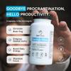 JustFloow Genius Mind Nootropic Brain Supplement, Support Cognitive Function, Energy Levels, Focus & Memory Function - 17 Brain Boosting Ingredients Including Lions Mane, Bacopa, Ginkgo & Vitamin B12 view 3